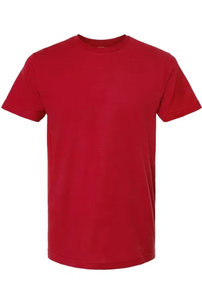 Tultex Unisex Fine Jersey T-shirt In Red