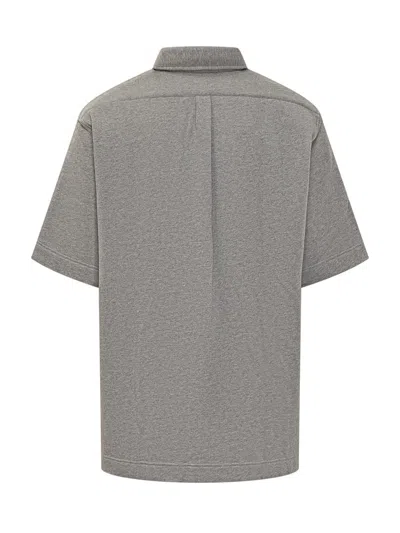 Shop Givenchy Logo Shirt In Grey