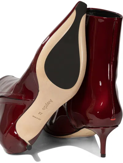 Shop Aeyde "roe" Patent Leather Ankle Boots