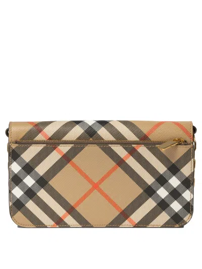 Shop Burberry "check" Crossbody Bag