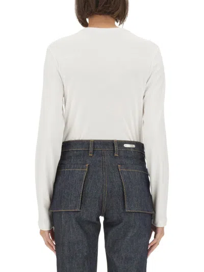 Helmut Lang T-shirt With Logo In White