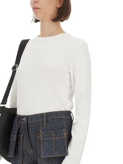 Helmut Lang T-shirt With Logo In White