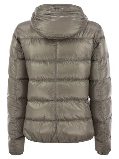 Herno Women's Ultralight Nylon Down Bomber Jacket
