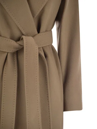 Shop Max Mara Studio Loriana Wool Drap Coat