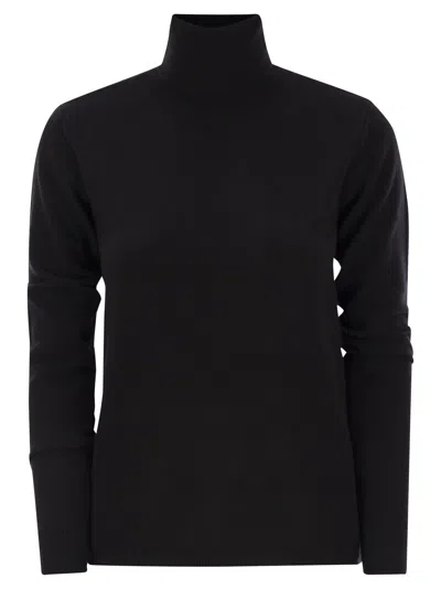 Max Mara Blue Saluto Turtleneck Sweater