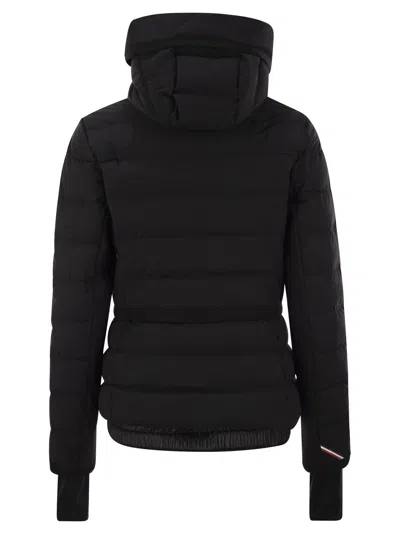 Moncler Womens Black Lamoura Hooded Shell-down Ski Jacket