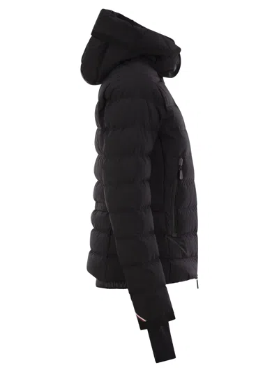 Moncler Womens Black Lamoura Hooded Shell-down Ski Jacket