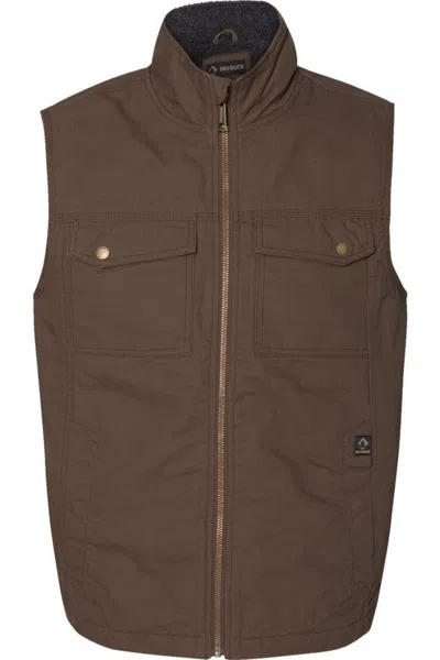 Dri Duck Trek Canyon Cloth Vest In Brown
