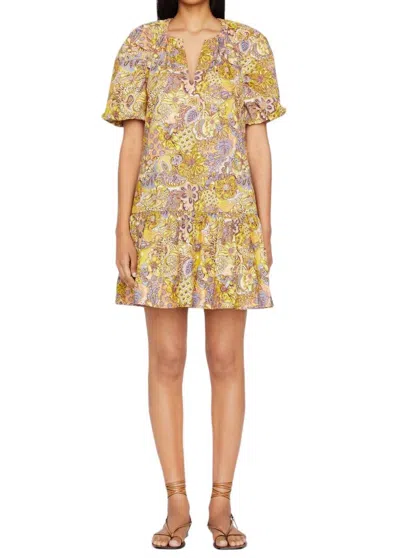 Marie Oliver Greta Floral-print Flounce Mini Shift Dress In Multi