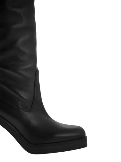 Stuart Weitzman Leather Boots With Durable Outsole