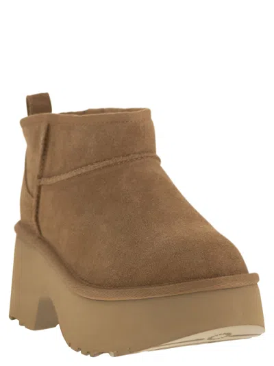 Ugg Heights Ankle Chunky Platform Round In Multi