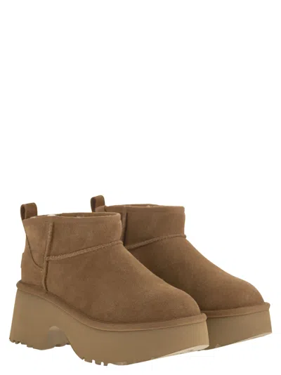 Ugg Heights Ankle Chunky Platform Round In Multi