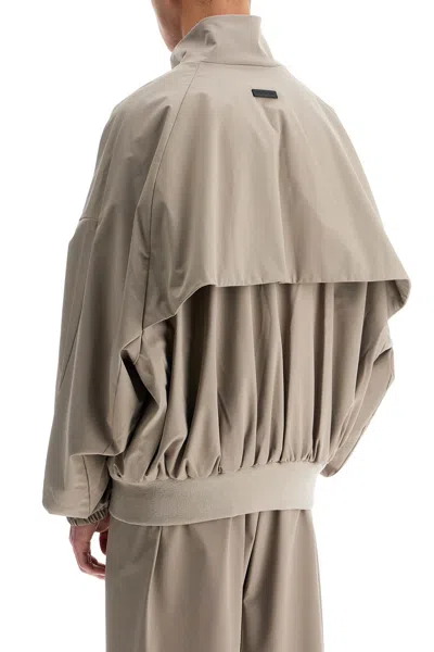 Fear Of God Men's High-necked Vented Track Jacket With In Cream
