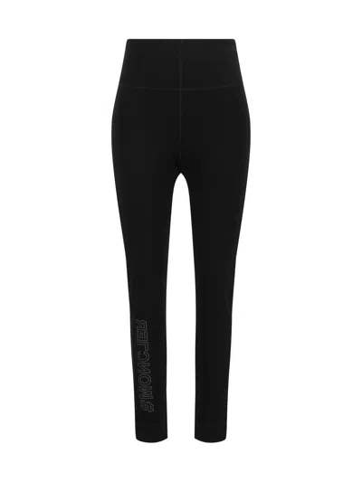 Shop Moncler Grenoble Leggings In Black