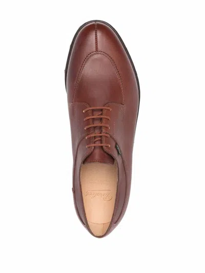 Paraboot Avignon Leather Lace-up Shoes In Brown