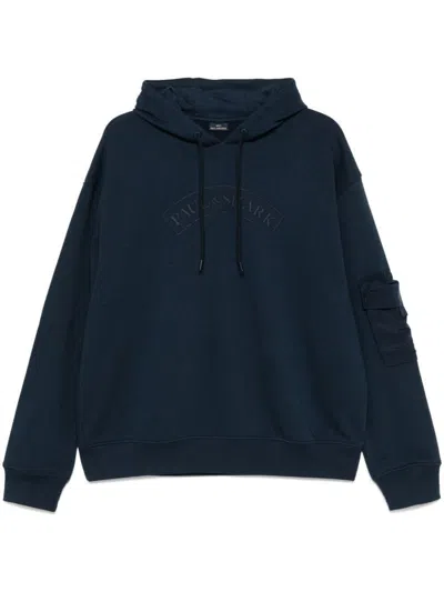 Paul & Shark Patch Pocket Hoodie In Blue