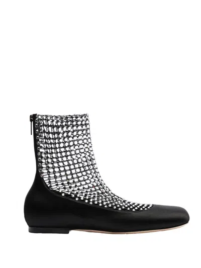 René Caovilla Rene Caovilla Galaxia 10 Ballerinas With Rhinestones In Black