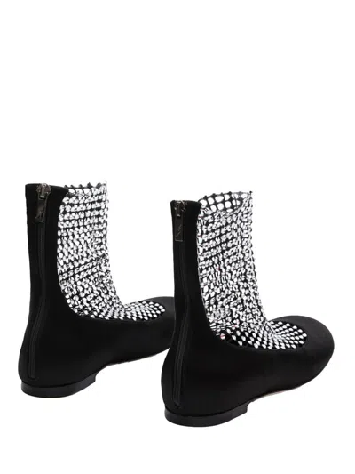 René Caovilla Rene Caovilla Galaxia 10 Ballerinas With Rhinestones In Black