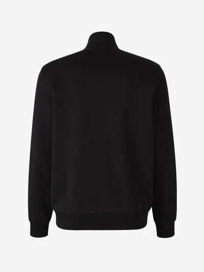 Shop Brunello Cucinelli Cotton Logo Sweatshirt In Black