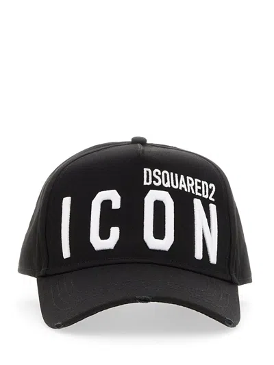 Shop Dsquared2 Baseball Cap In Black