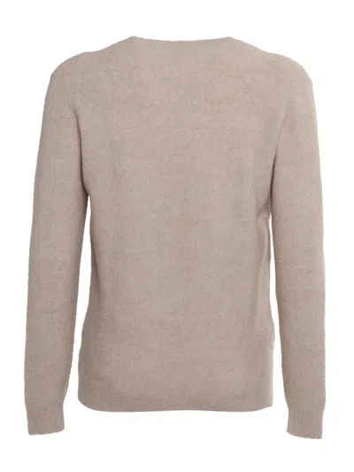 Fedeli Crew-neck L/s Knitted Sweater Man In Gold