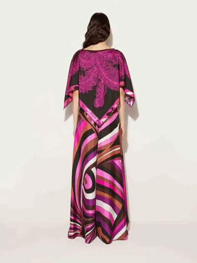 Pucci Abstract-print Silk Trousers In Iride Motif