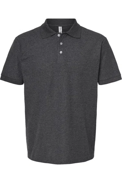Tultex Unisex 50/50 Sport Polo In Grey