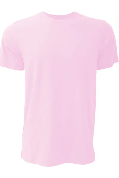Bella+canvas Canvas Unisex Jersey Crew Neck Short Sleeve T-shirt In Pink