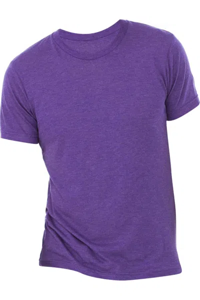 Bella+canvas Canvas Mens Triblend Crew Neck Plain Short Sleeve T-shirt In Multi