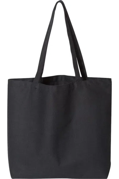 Liberty Bags Pigment-dyed Premium Canvas Tote In Black