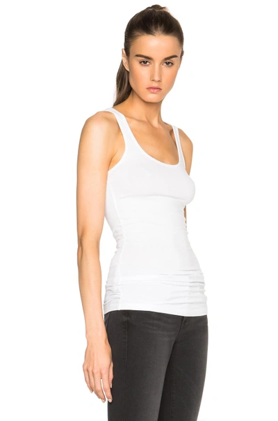 Shop James Perse Long Tank Top In White