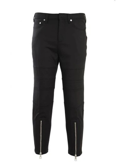 Neil Barrett Biker Jeans With Zippers In Black
