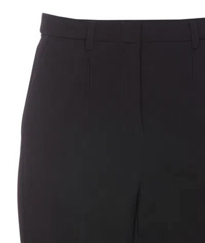 Shop Patrizia Pepe Trousers In Black