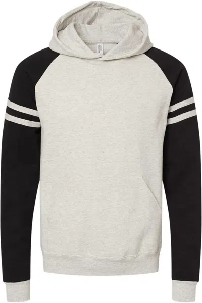 Jerzees Nublend Varsity Colorblocked Raglan Hooded Sweatshirt In Multi