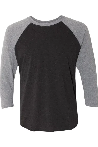 Next Level Unisex Triblend Three-quarter Raglan T-shirt In Multi