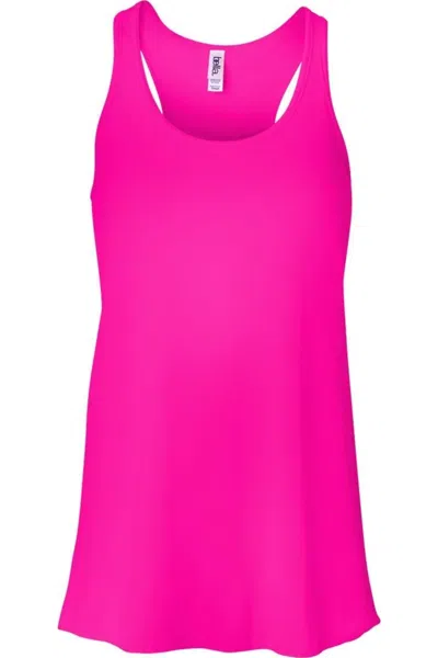 Bella+canvas Women´s Flowy Racerback Tank In Pink