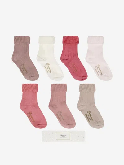 Bonpoint Baby Girls Socks 6 - 12 Months Pink By Childsplay Clothing In Pink