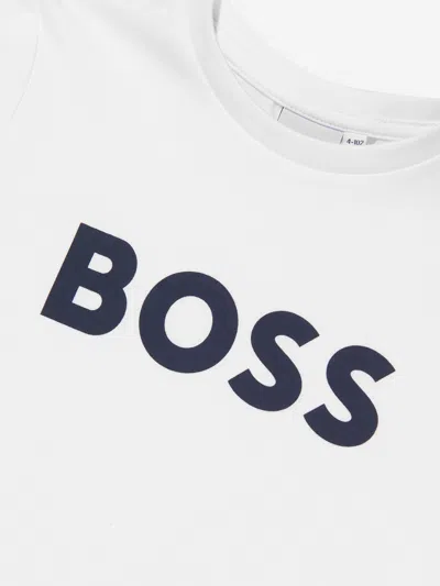 Hugo Boss Baby Boys Logo T-shirt In White