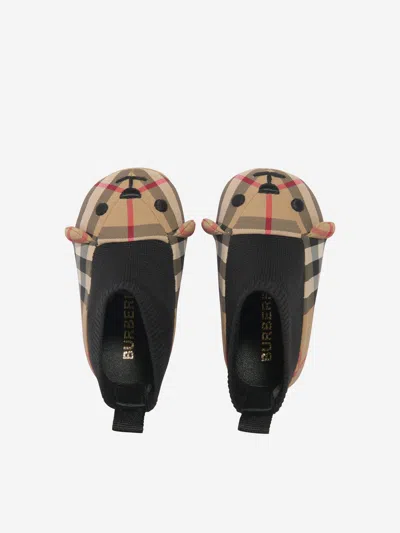 BURBERRY BURBERRY BABY GIRLS THOMAS PRE-WALKER SOCK SHOES EU 15 UK 00 BEIGE BY CHILDSPLAY CLOTHING 