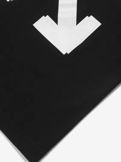 Off-white Boys Rubber Arrow Polo Shirt 10 Years Black By Childsplay Clothing In Black