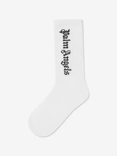 Palm Angels Kids Logo Socks 4 - 5 Years White By Childsplay Clothing In White