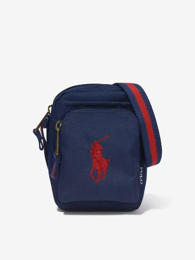 Polo Ralph Lauren Polo Pony-embroidered Shoulder Bag In Blue