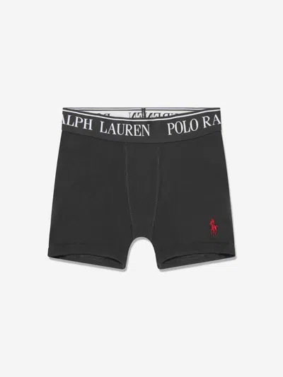 Polo Ralph Lauren Ralph Lauren Boys 2 Pack Boxer Shorts Set In Black