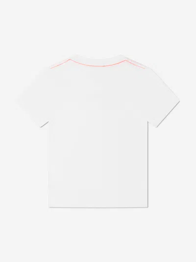 Marc Jacobs Boys Organic Cotton Logo T-shirt In White