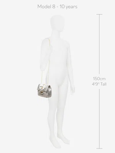 Angel's Face Angels Face Girls Skyla Metallic Shoulder Bag In Silver