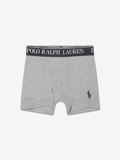 Polo Ralph Lauren Ralph Lauren Boys 3 Pack Boxer Shorts Set In Grey