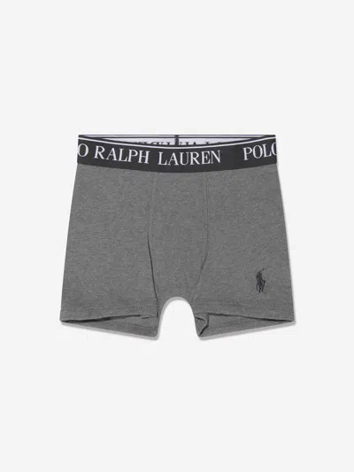 Polo Ralph Lauren Ralph Lauren Boys 3 Pack Boxer Shorts Set In Grey