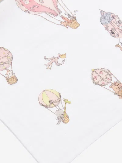 Atelier Choux Baby Hot Air Balloons Swaddle In White