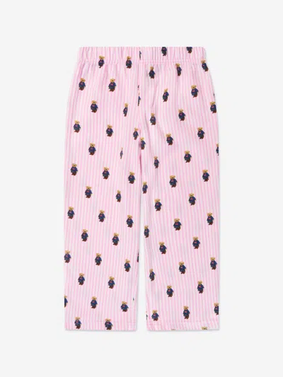 Polo Ralph Lauren Ralph Lauren Girls Bear Pyjama Set In Pink
