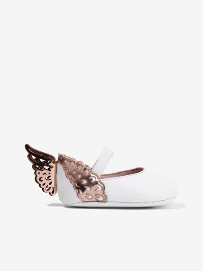 Sophia Webster Leather Evangeline Flats In White